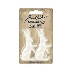  Tim Holtz Húsvéti dekoráció Nyúl - Salvaged Rabbits - Idea-ology Tim Holtz Easter (2 db)