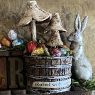 Tim Holtz Húsvéti dekoráció - Barrel - Idea-ology Tim Holtz Easter (2 db)