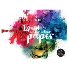   Talens Ecoline Akvarell papírtömb - Watercolour paper pad (12 db)