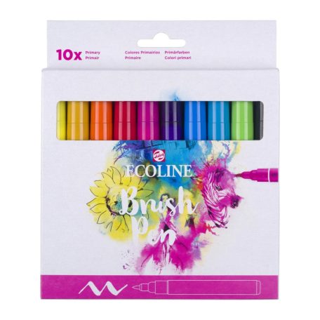 Talens Ecoline Akvarell ecsetfilc készlet - Primary - Brush Pen (10 db)