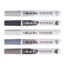 Talens Ecoline Akvarell ecsetfilc készlet - Shadow - Brush Pen (5 db)