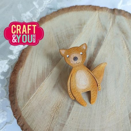 Craft & You Vágósablon - Fox Baby Toy - Cutting Dies (1 csomag)