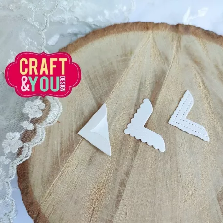 Craft & You Vágósablon - Photo Corners 2 - Fotósarok - Cutting Dies (1 csomag)