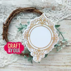   Craft & You Vágósablon - Oldfashion Frame  - Cutting Dies (1 csomag)