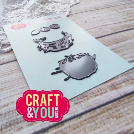 Craft & You Vágósablon - Nest With Eggs - Cutting Dies (1 csomag)