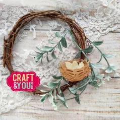   Craft & You Vágósablon - Nest With Eggs - Cutting Dies (1 csomag)