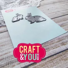   Craft & You Vágósablon - Rabbits - Nyuszik - Cutting Dies (1 csomag)