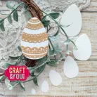 Craft & You Vágósablon - Lace Easter Eggs - Cutting Dies (1 csomag)