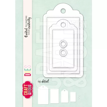 Craft & You Vágósablon - Tag Set - Cutting Dies (1 csomag)