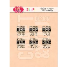   Craft & You Szilikonbélyegző - Mini Cameras Set 2 - Clear Stamps (1 db)