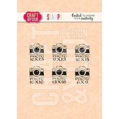   Craft & You Szilikonbélyegző - Mini Cameras Set - Clear Stamps (1 db)