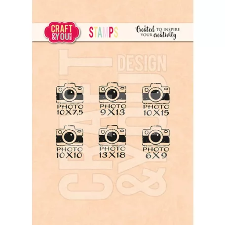 Craft & You Szilikonbélyegző - Mini Cameras Set - Clear Stamps (1 db)