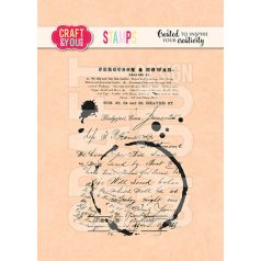   Craft & You Szilikonbélyegző - The Handwriting and Coffee Stain - Clear Stamps (1 db)