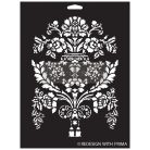 Re-Design with Prima Dekor Stencil 9"x12" - Petit Trianon - Decor Stencils (1 db)