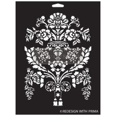   Re-Design with Prima Dekor Stencil 9"x12" - Petit Trianon - Decor Stencils (1 db)