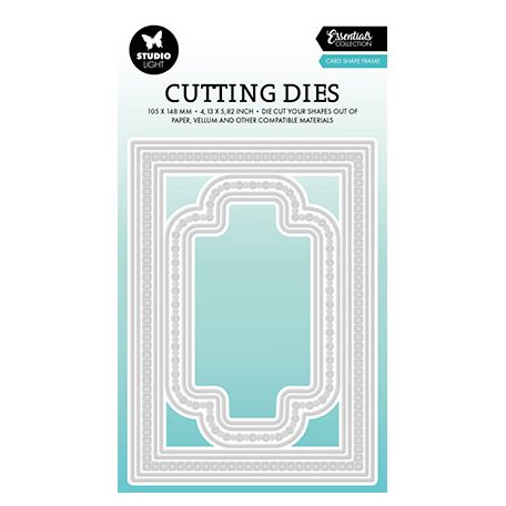 Studio Light Vágósablon - Card shape frame - Cutting Die (1 csomag)