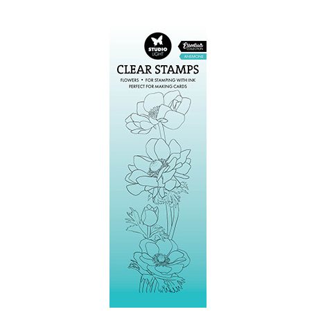 Studio Light Szilikonbélyegző - Anemone - Clear Stamps (1 csomag)