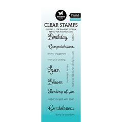   Studio Light Szilikonbélyegző - Sentiments - Clear Stamps (1 csomag)