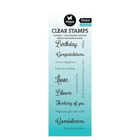 Studio Light Szilikonbélyegző - Sentiments - Clear Stamps (1 csomag)