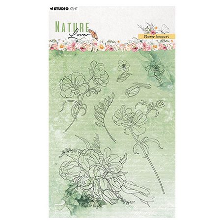 Studio Light Szilikonbélyegző - Flower bouquet - Clear Stamps (1 csomag)