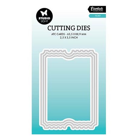 Studio Light Vágósablon - ATC Ticket - Cutting Die (1 csomag)