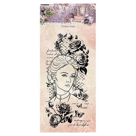 Studio Light Szilikonbélyegző - Victorian beauty - Clear Stamps - Victorian Dreams nr.609 (1 csomag)