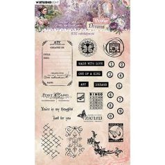   Studio Light Szilikonbélyegző - ATC embellishments - Clear Stamps - Victorian Dreams nr.611 (1 csomag)