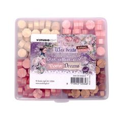   Studio Light Viaszgyöngy készlet - 4 colors Pink Victorian Dreams nr.13 - Wax Beads - Victorian Dreams nr.13 (1 db)