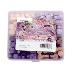   Studio Light Viaszgyöngy készlet - 4 colors Purple - Wax Beads - Victorian Dreams nr.14 (1 db)