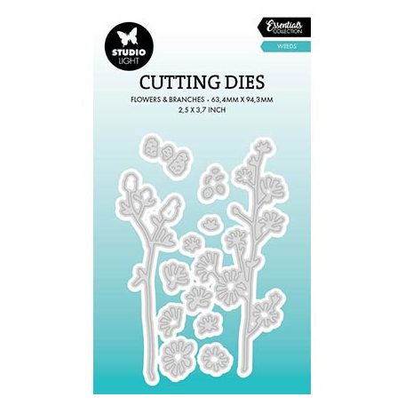Studio Light Vágósablon - Weeds - Cutting Die - Essentials nr.791 (1 csomag)