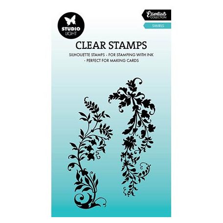 Studio Light Szilikonbélyegző - Swirls - Clear Stamps - Essentials nr.617 (1 csomag)