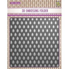   Nellie's Choice Domborító mappa - Eggs - 3D Embossing Folders (1 db)