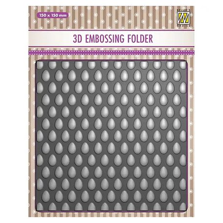 Nellie's Choice Domborító mappa - Eggs - 3D Embossing Folders (1 db)