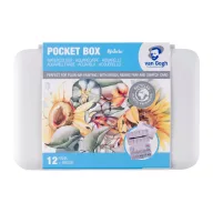   Talens Van Gogh akvarellfesték készlet - 12 szín - Shades of Nature - Watercolour pocket box (1 csomag)