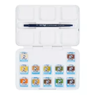   Talens Van Gogh akvarellfesték készlet - 12 szín - Shades of Nature - Watercolour pocket box (1 csomag)