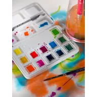   Talens Van Gogh akvarellfesték készlet - 12 szín - Vibrant colours - Watercolour pocket box (1 csomag)