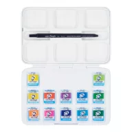   Talens Van Gogh akvarellfesték készlet - 12 szín - Vibrant colours - Watercolour pocket box (1 csomag)