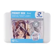   Talens Van Gogh akvarellfesték készlet - 12 szín - Muted colours - Watercolour pocket box (1 csomag)
