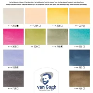   Talens Van Gogh akvarellfesték készlet - 12 szín - Muted colours - Watercolour pocket box (1 csomag)