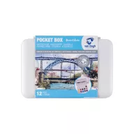   Talens Van Gogh akvarellfesték készlet - 12 szín - Basic colours - Watercolour pocket box (1 csomag)