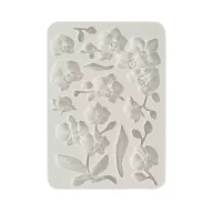   Stamperia Szilikon öntőforma A5 - Orchids and Cats - Orchids - Silicon Mould (1 db)