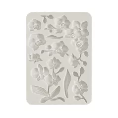   Stamperia Szilikon öntőforma A5 - Orchids and Cats - Orchids - Silicon Mould (1 db)