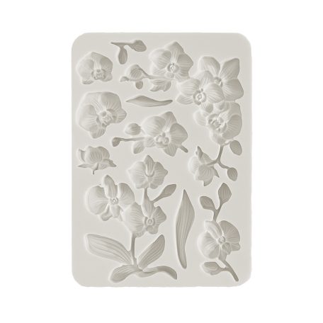 Stamperia Szilikon öntőforma A5 - Orchids and Cats - Orchids - Silicon Mould (1 db)