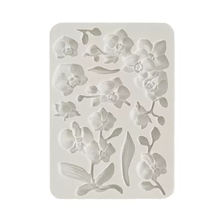 Stamperia Szilikon öntőforma A5 - Orchids and Cats - Orchids - Silicon Mould (1 db)