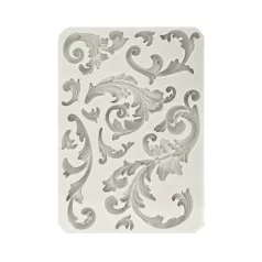   Stamperia Szilikon öntőforma A5 - Sir Vagabond in Fantasy World - Corners and Ornaments - Silicon Mould (1 db)