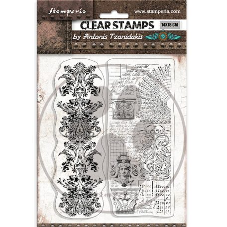 Stamperia Szilikonbélyegző - Sir Vagabond in Fantasy World - 2 Borders - Clear Stamps (1 csomag)