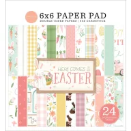   Carta Bella Scrapbook Papírkészlet Here Comes Easter 6" (15 cm) Paper Pack (24 lap)