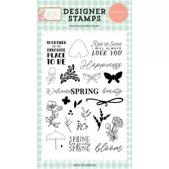   Carta Bella Szilikonbélyegző Here Comes Spring Rain Or Shine Clear Stamps (1 ív)