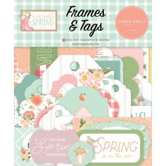   Carta Bella Kivágatok Here Comes Spring Frames & Tags (1 ív)