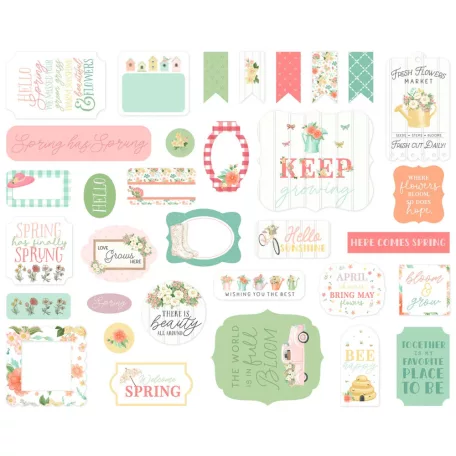 Carta Bella Kivágatok Here Comes Spring Ephemera (1 ív)